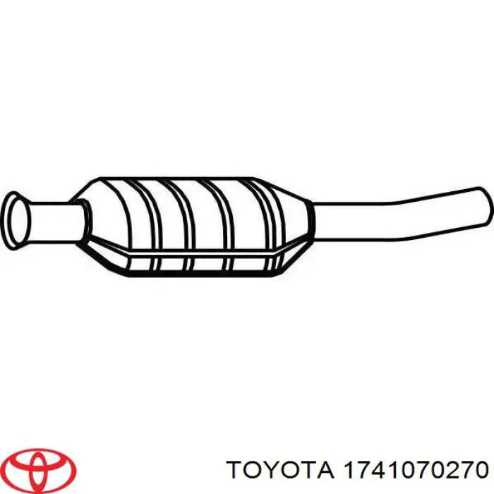 Купити 1741070270 Toyota Перетворювач відпрацьованих газів