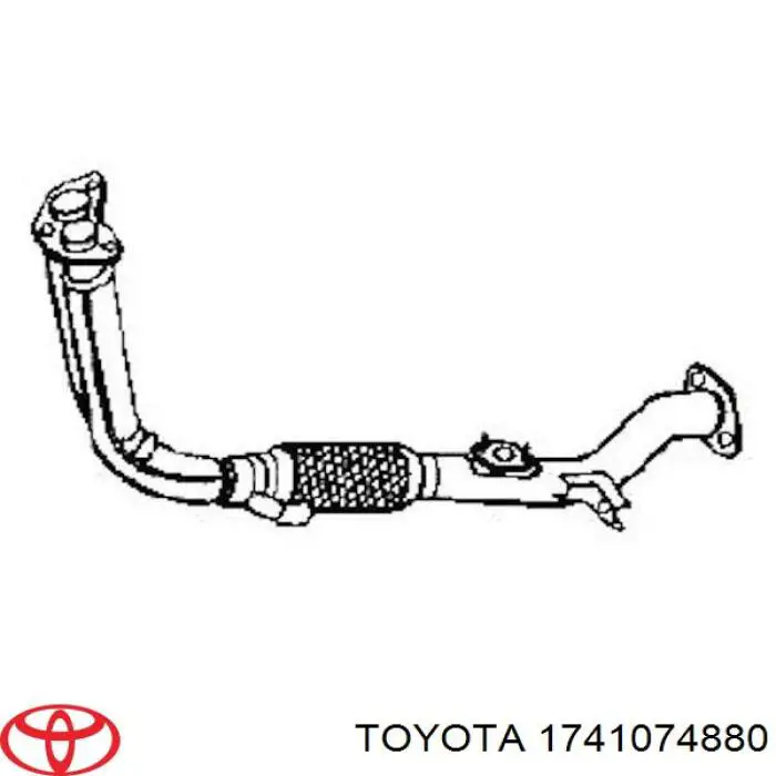 Труба приймальна (штани) глушника, передня Toyota Camry (V10) (Тойота Камрі)