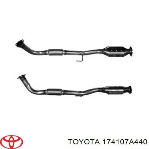 Купити 174107A440 Toyota Глушник, передня частина