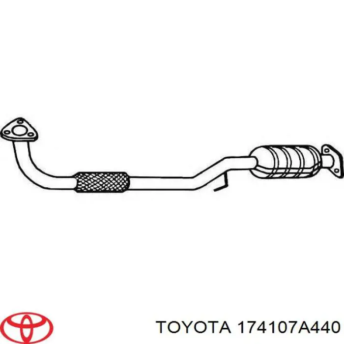 174107A440 Toyota глушник, передня частина