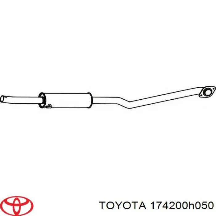 174200H050 Toyota Середній глушник