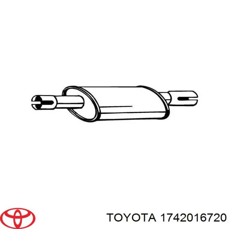 Вихлопна труба Toyota 1742016720 ціна, від 29.26 USD