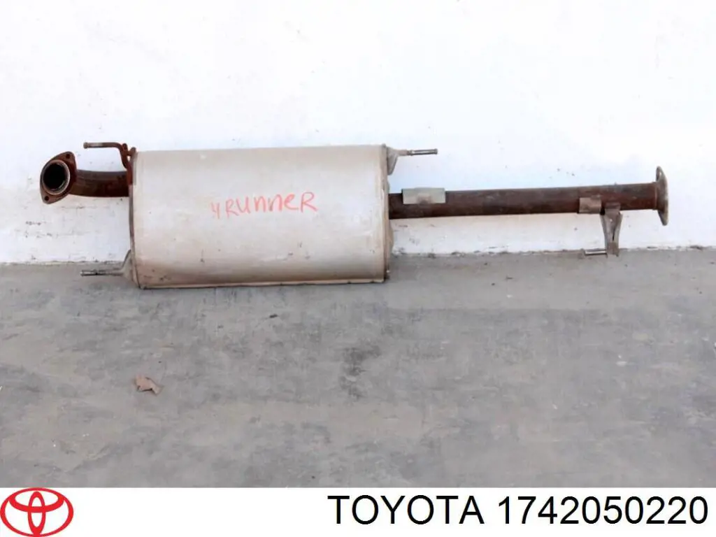 Глушник Toyota 1742050220 ціна, від 88.26 USD