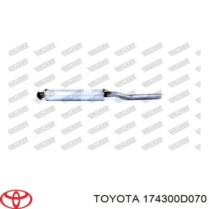 Вихлопна труба Toyota 174300D070 ціна, від 83.30 USD