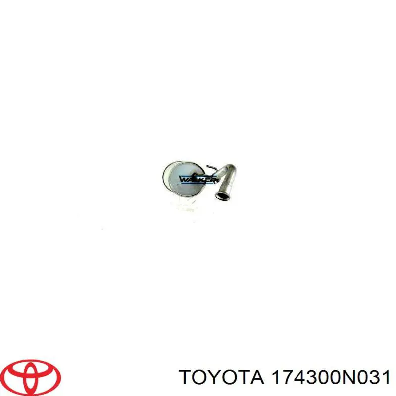 Вихлоп Toyota 174300N031 ціна, від 71.02 USD