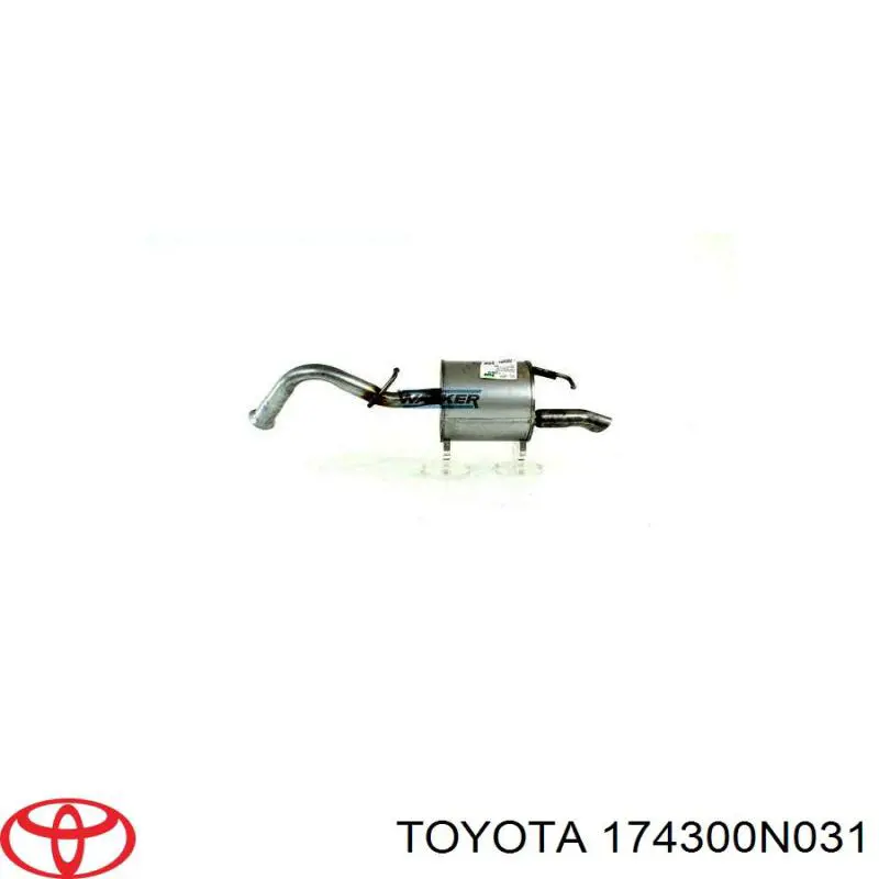Купити 174300N031 Toyota Глушник вихлопних газів кінцевий