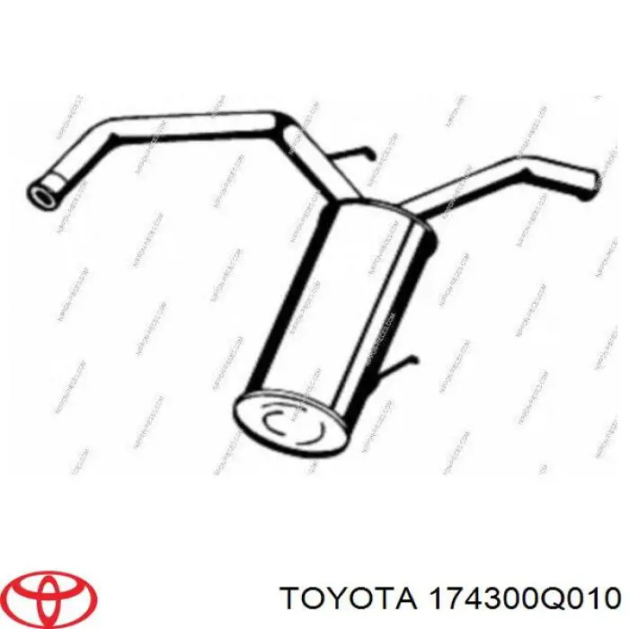 Купити 174300Q010 Toyota Вихлоп