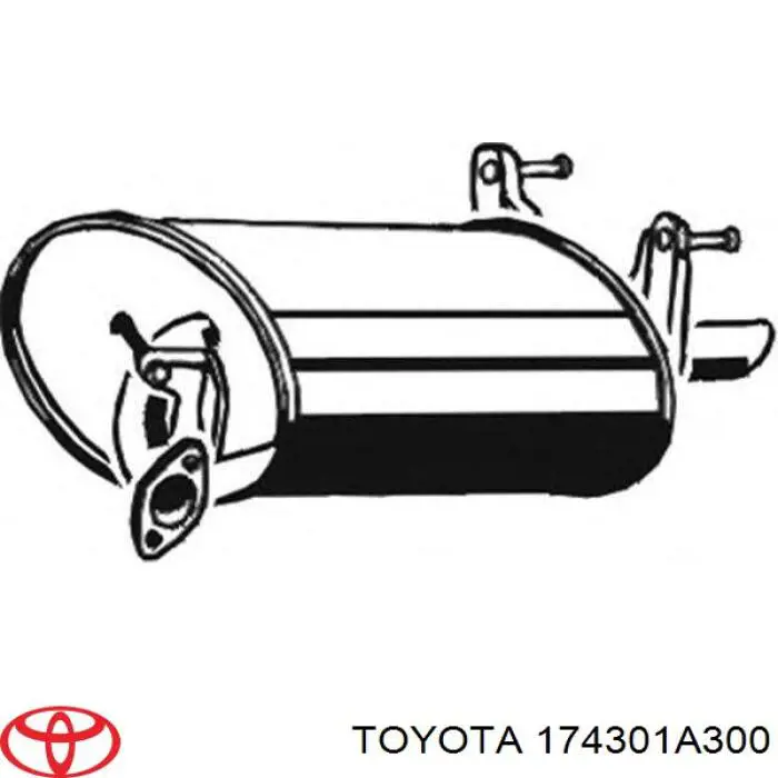 Вихлопна труба Toyota 174301A300 ціна, від 85.52 USD