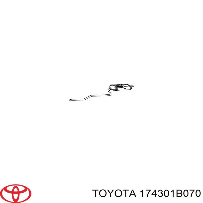 Глушник, задня частина 174301B070 Toyota