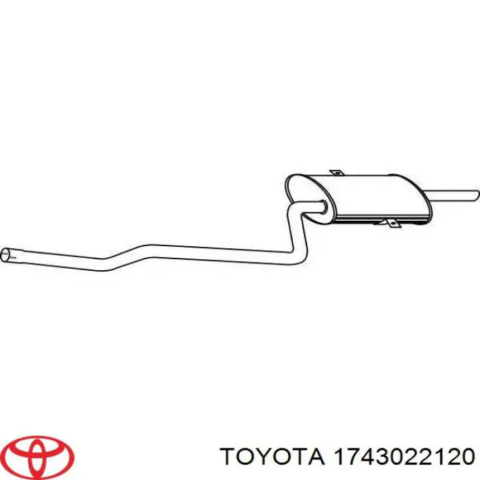 Купити 1743022120 Toyota Перетворювач відпрацьованих газів