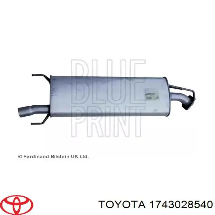 Глушилка задня Toyota 1743028180