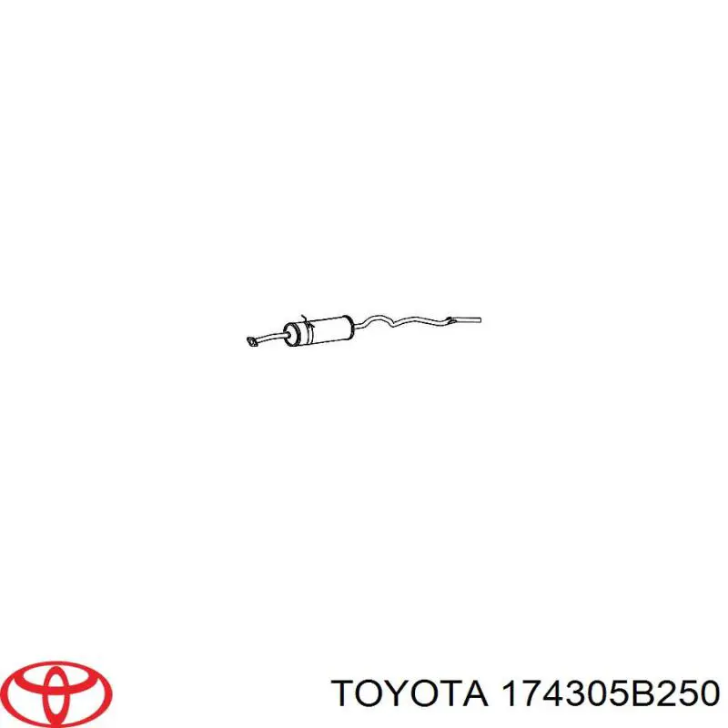 Вихлопна труба Toyota 174305B260 ціна, від 974.37 USD