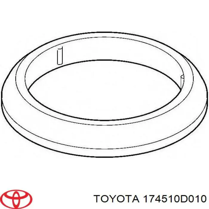 174510D010 Toyota прокладка прийомної труби глушника