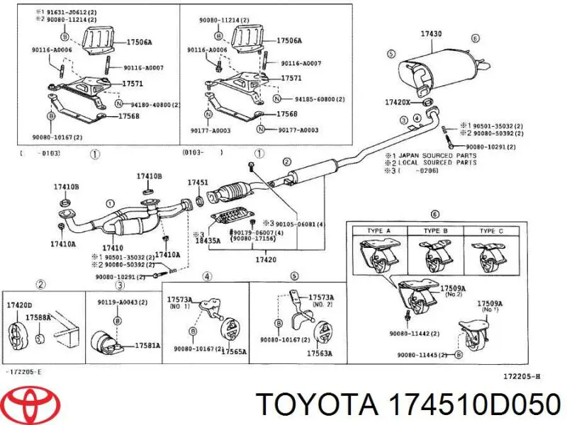  18229S5DA01 Honda