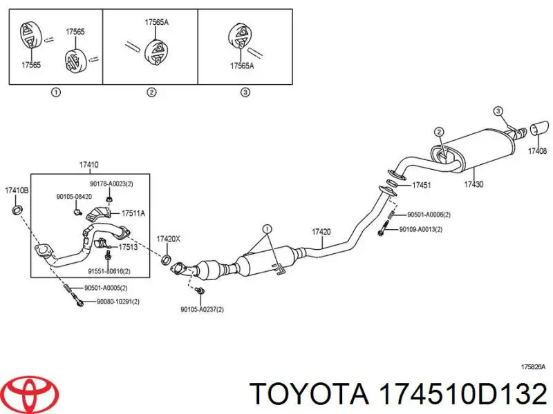  Toyota 174510D132 ціна, від 15.98 USD