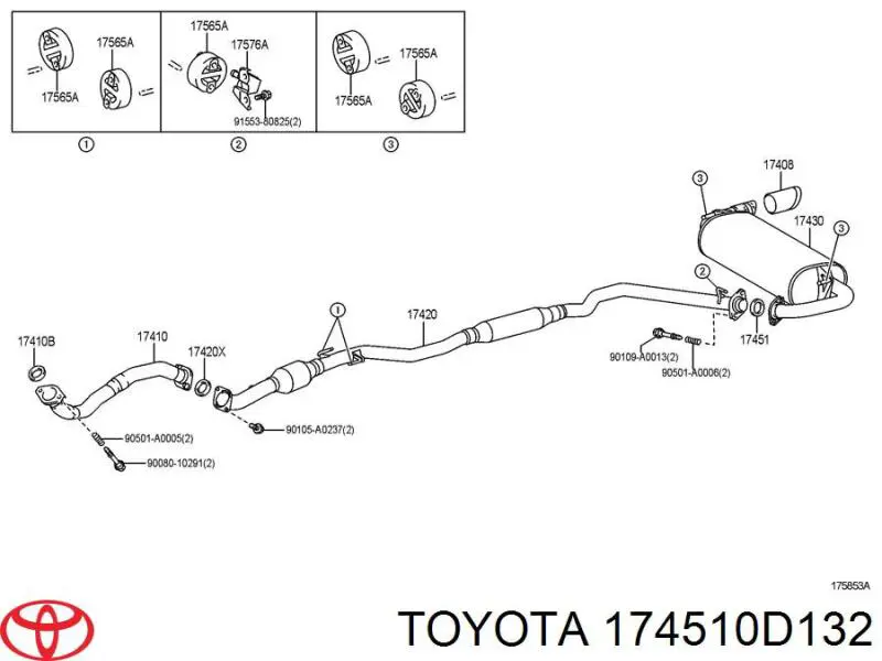 Купити 174510D132 Toyota 