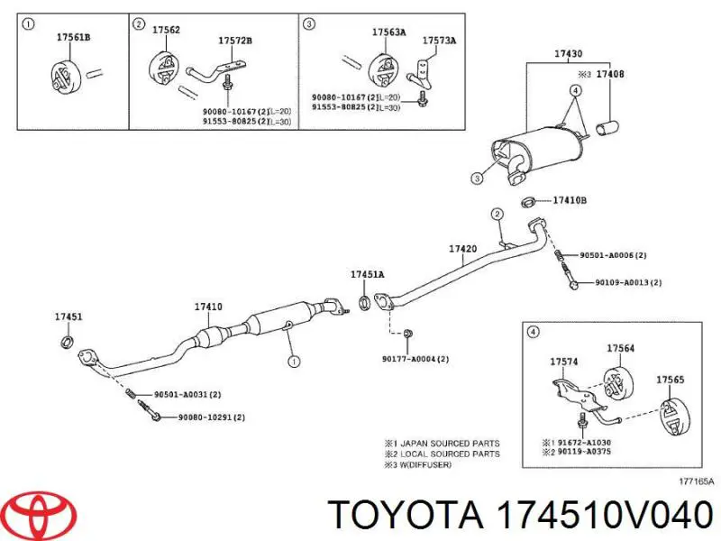  Toyota 174510V040 ціна, від 17.90 USD