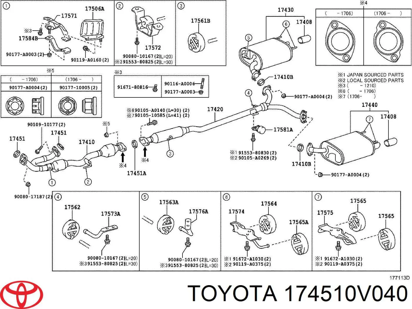 174510V040 Toyota 