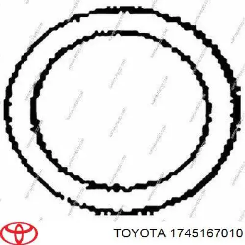 Кільце приймальної труби глушника Toyota 1745167010 ціна, від 23.79 USD