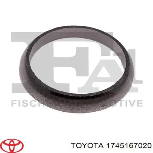 Кільце приймальні труби глушника ущільнювача Toyota 1745167020 ціна, від 14.38 USD