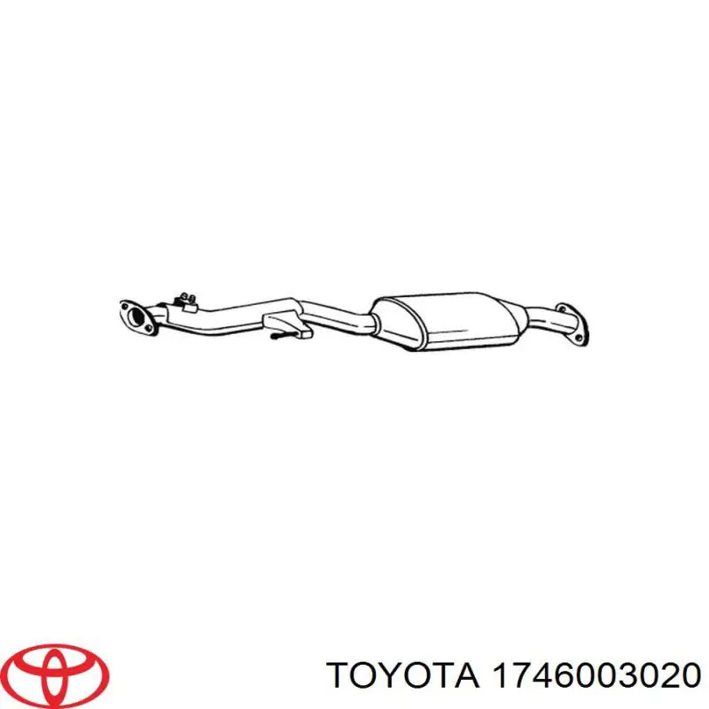 Купити 1746002090 Toyota Перетворювач відпрацьованих газів
