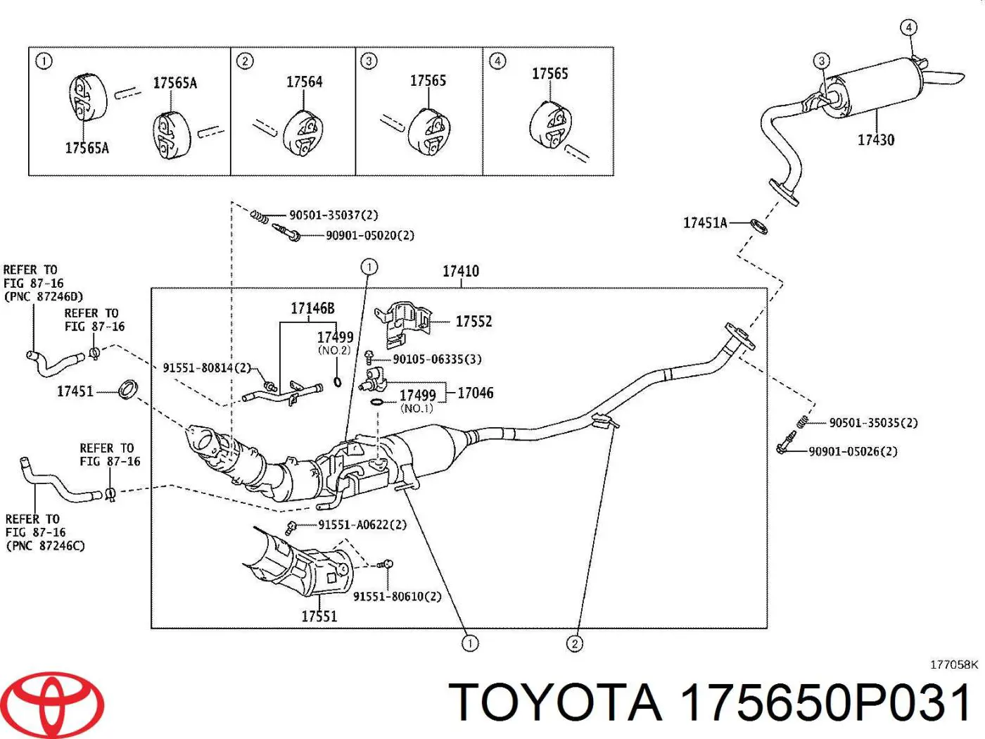  Toyota 175650P031 ціна, від 4.22 USD
