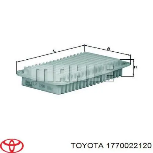 Корпус повітряного фільтра Toyota 1770022120 ціна, від 76.19 USD