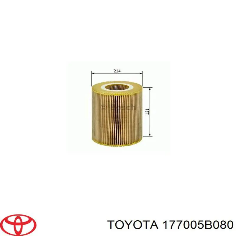 Елемент повітряного фільтра Toyota 177005B080 ціна, від 10.43 USD