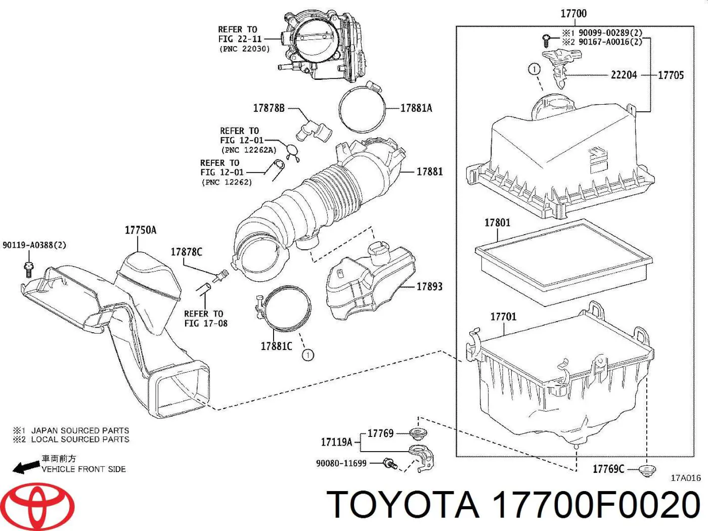  17700F0020 Toyota