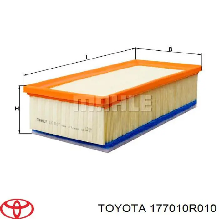 Корпус повітряного фільтра, нижня частина Toyota 177010R010 ціна, від 25.34 USD