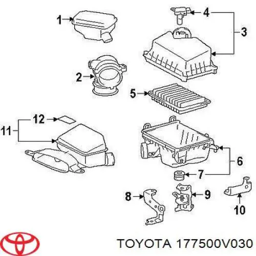  Toyota 177500V030 ціна, від 40.54 USD