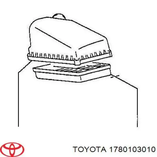 Елемент повітряного фільтра Toyota 1780103010 ціна, від 5.71 USD