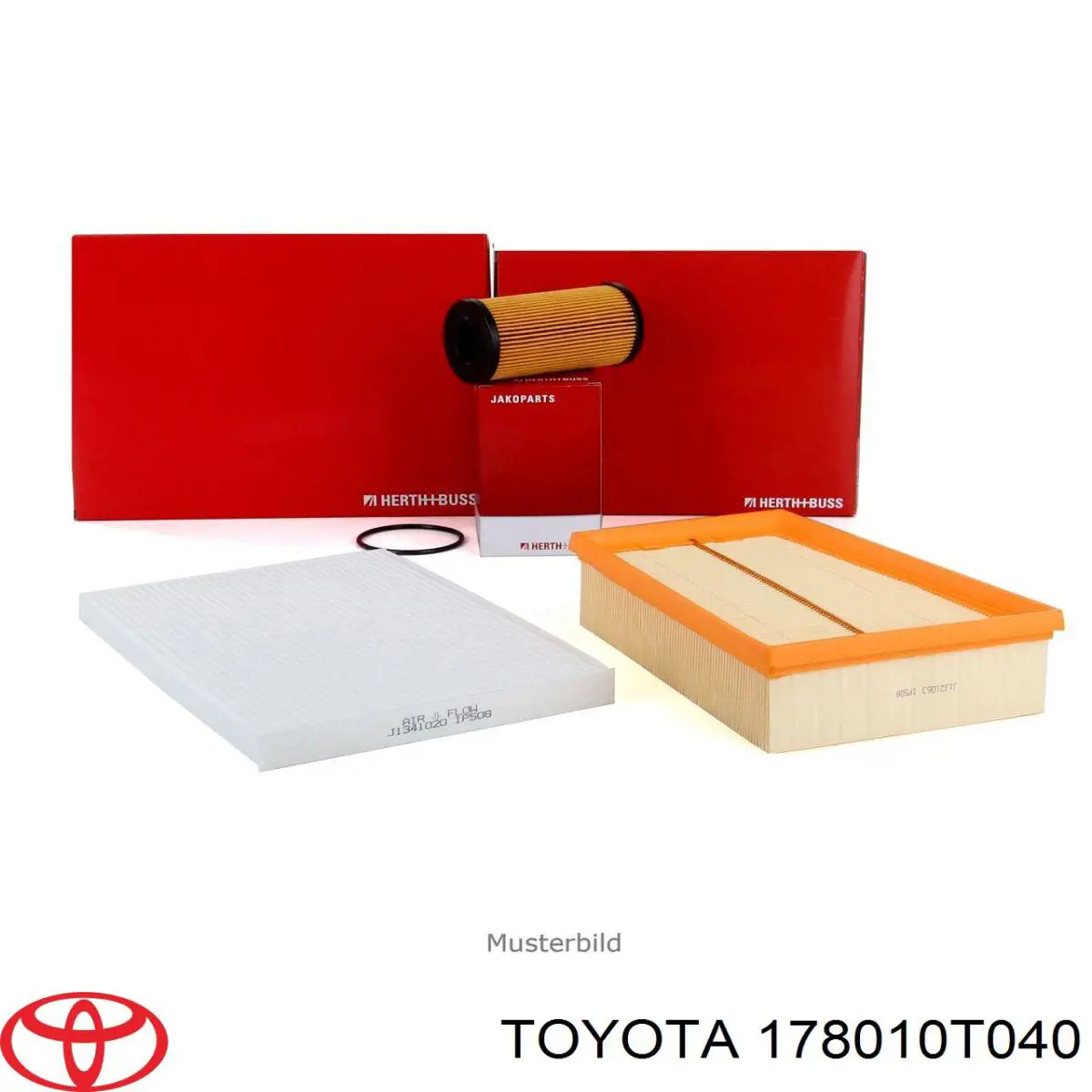 Елемент повітряного фільтра Toyota 178010T040 ціна, від 7.11 USD