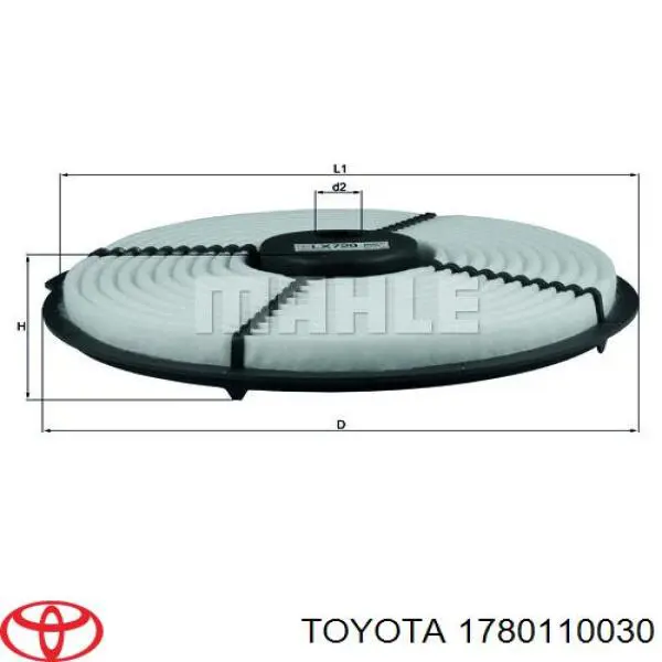 Купити 1780110030 Toyota Автомобільний фільтр повітря