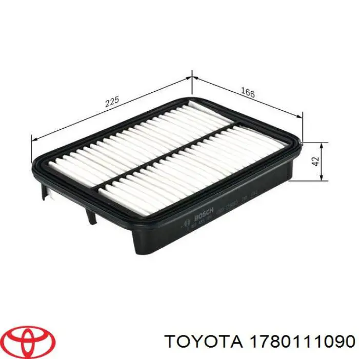 Повітряний фільтр 1780111090 Toyota