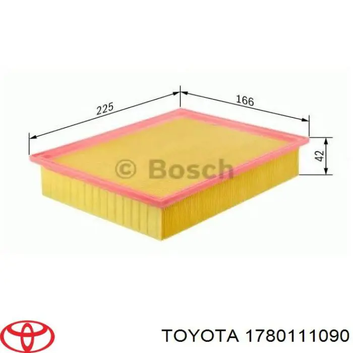 Купити 1780111090 Toyota Автомобільний фільтр повітря
