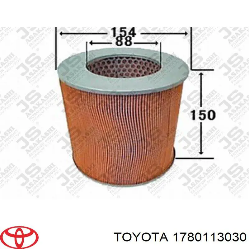 Фільтр повітряний 1780113030 Toyota