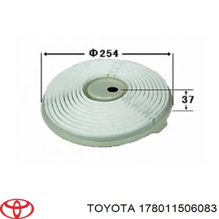 Елемент повітряного фільтра Toyota 178011506083 ціна, від 5.21 USD