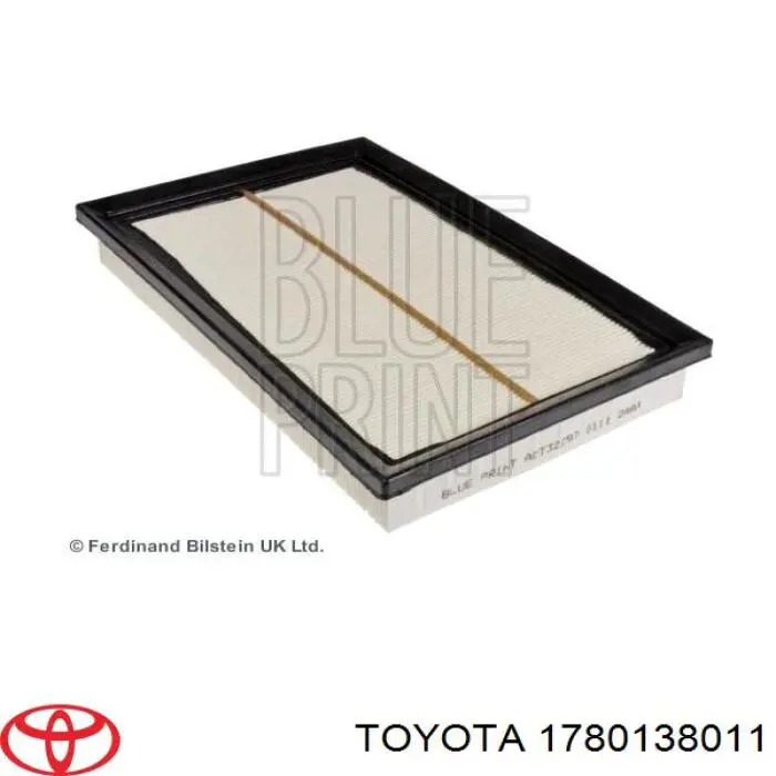 Елемент повітряного фільтра Toyota 1780138011 ціна, від 11.29 USD