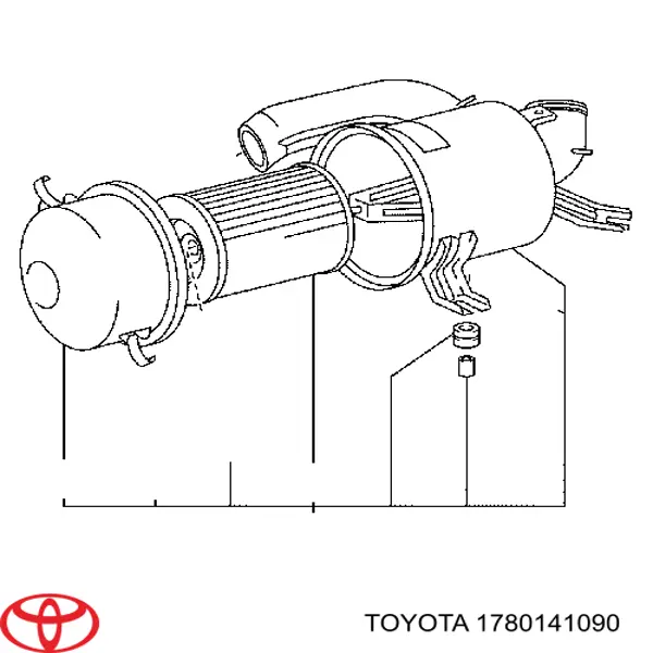 Купити 1780141090 Toyota Автомобільний фільтр повітря