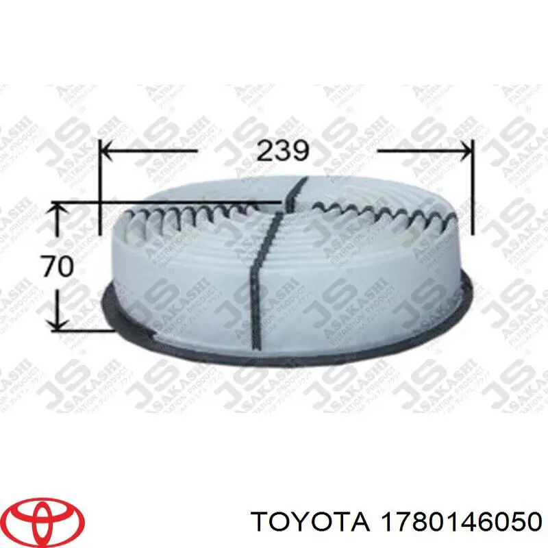 Фільтр повітряний 1780146050 Toyota