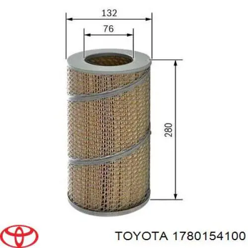 Фільтр повітряний 1780154100 Toyota