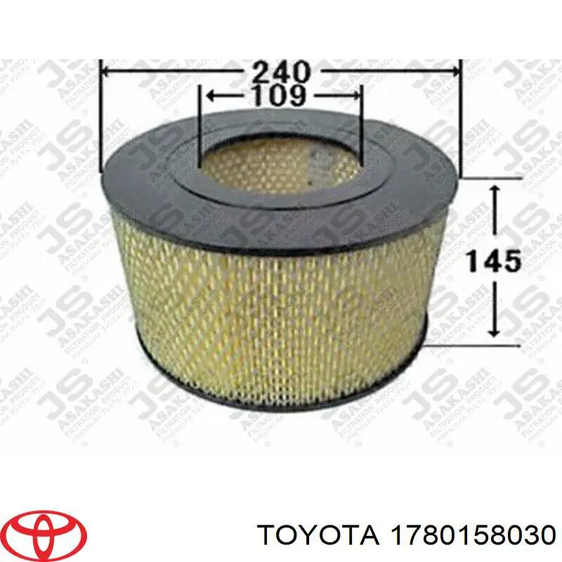 Купити 1780158030 Toyota Автомобільний фільтр повітря
