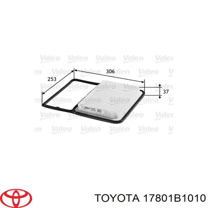 17801B1010 Toyota фільтр повітряний