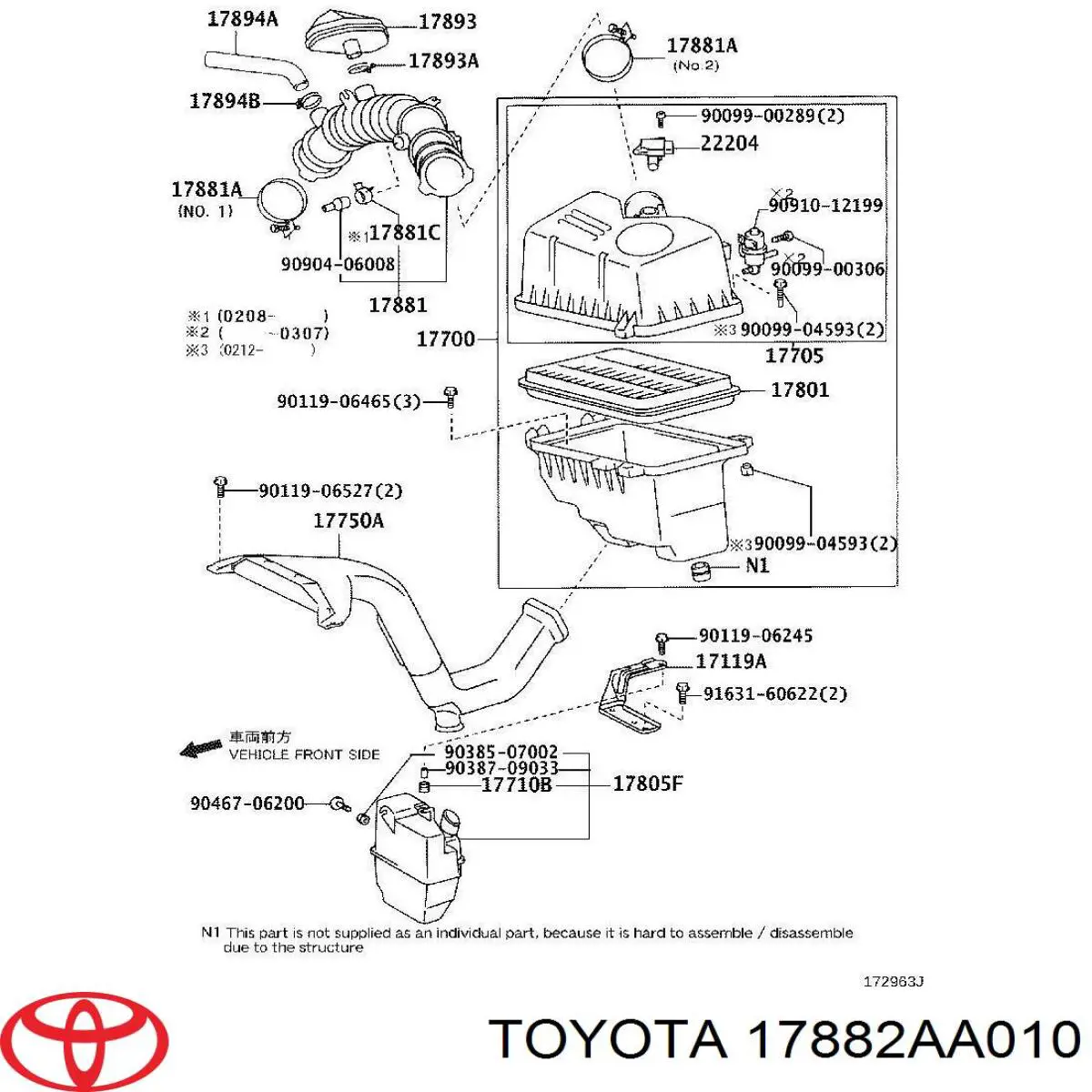 17882AA010 Toyota 