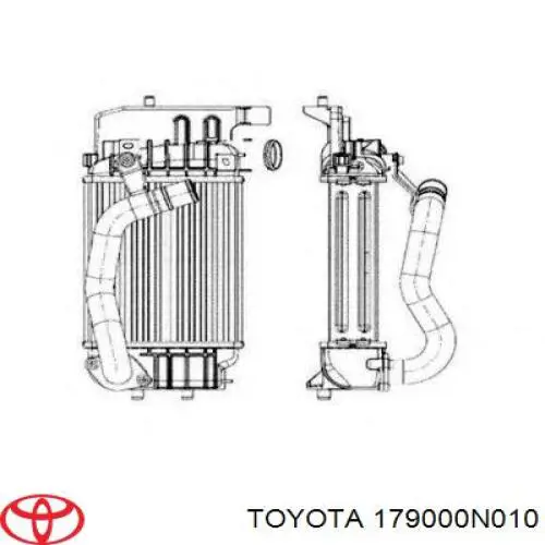 Радіатор интеркуллера Toyota Yaris (Тойота Яріс)