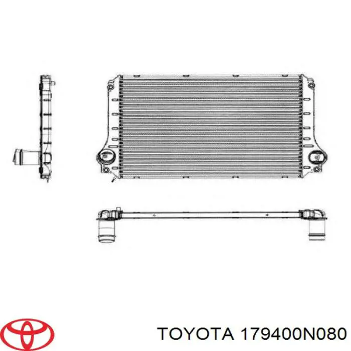 Система охолодження наддувочного повітря Toyota 179400N150 ціна, від 121.82 USD