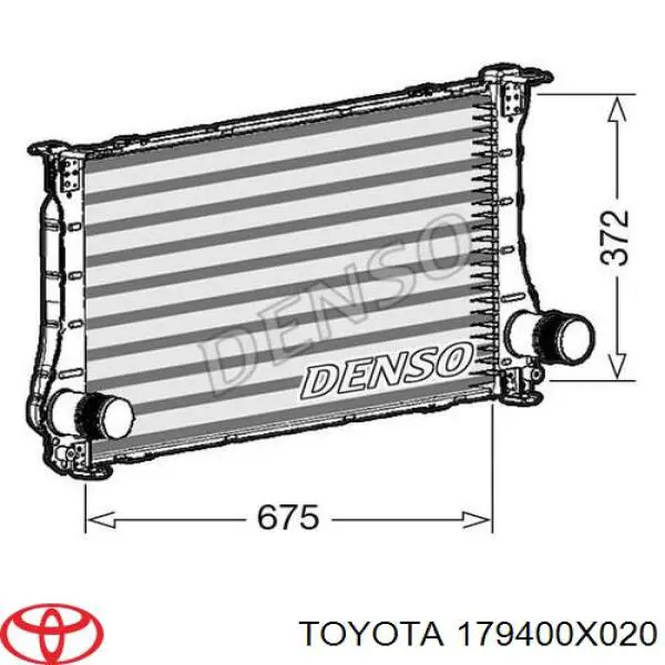 Система охолодження наддувочного повітря Toyota 179400X020 ціна, від 197.05 USD