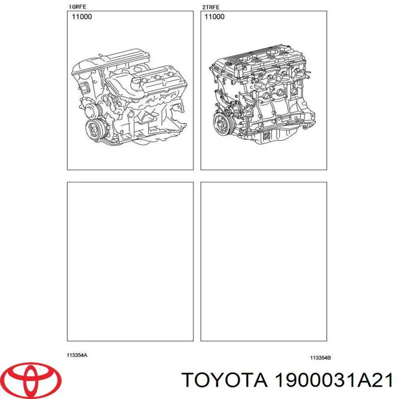 ДВЗ Toyota 1900031A21 ціна, від 4434.12 USD