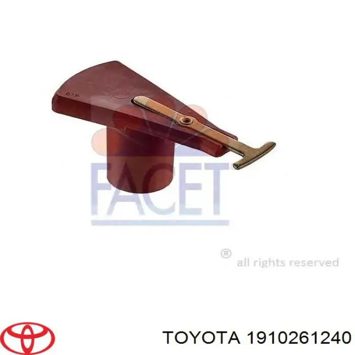 Бігунок розподільника запалювання Toyota 1910261240 ціна, від 15.42 USD